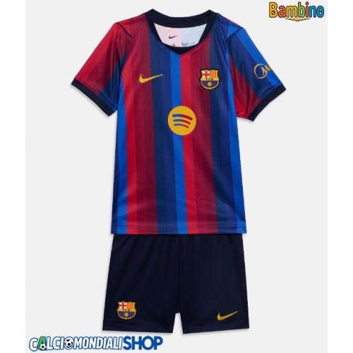 Maglie da calcio Barcelona Prima Maglia Bambino 2026-27 Manica Corta + Pantaloni corti)